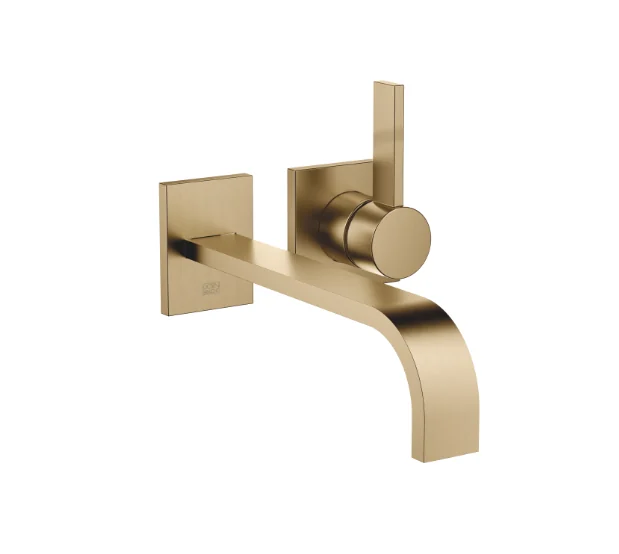 Смеситель для раковины, Dornbracht, MEM, настенный встраиваемый, цвет-Dark Brass сатинированный (PVD)