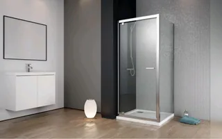 Боковая стенка, Radaway, Twist DW+S, шв 750*1900, хром, цвет стекла-прозрачный, Easy Clean