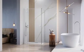 Боковая стенка, Radaway, шв 1200*2000, хром, цвет стекла-прозрачный, Easy Clean