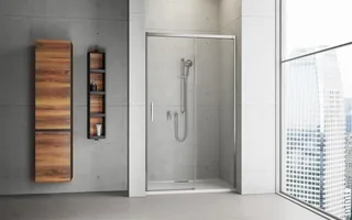 Дверь, Radaway, Idea, шв 1400*2005, петли-справа, хром, цвет стекла-прозрачный, Easy Clean
