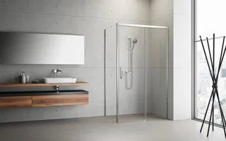 Боковая стенка, Radaway, Idea KDJ, левосторонняя, шв 1000*2000, хром, цвет стекла-прозрачный, Easy Clean — иконка