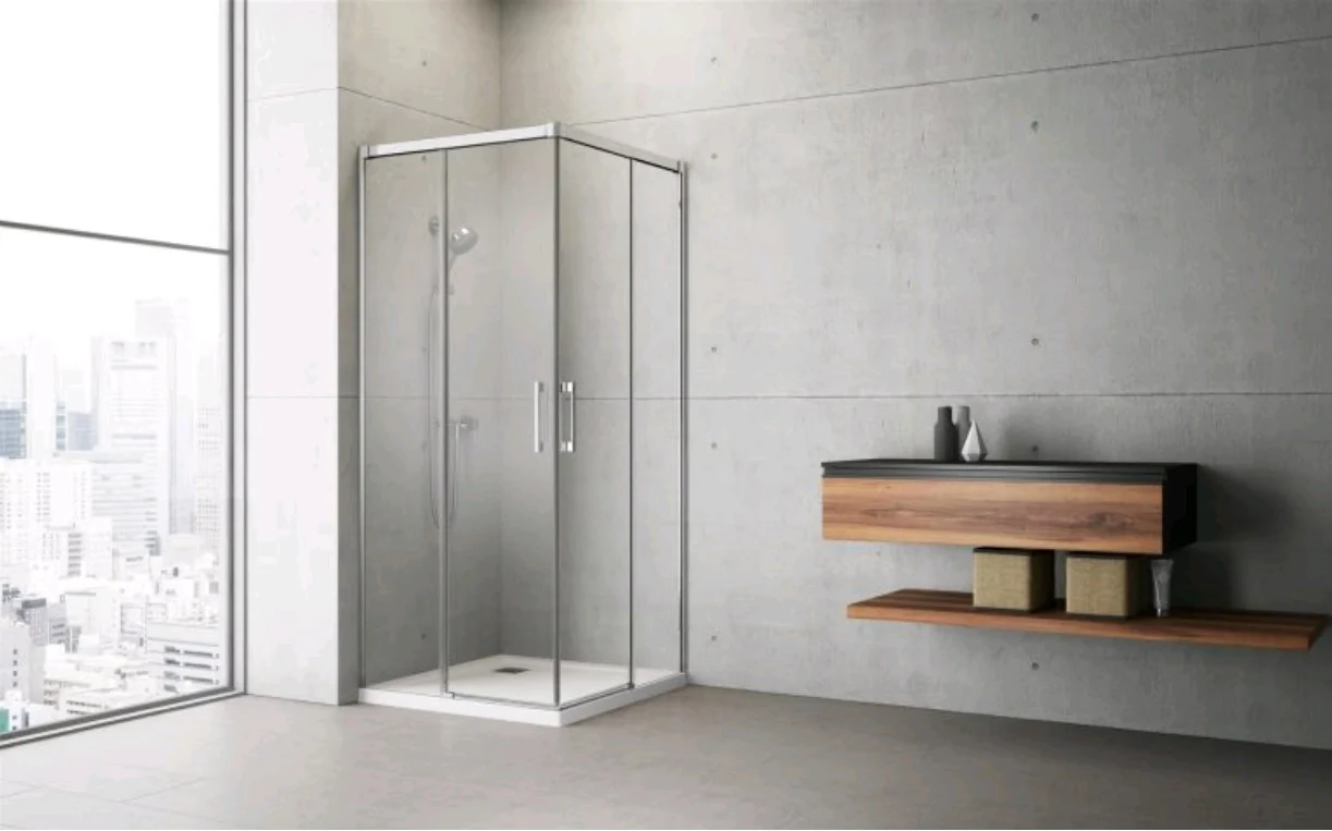 Дверь, Radaway, Idea KDD, шв 900*2005, петли-слева, хром, цвет стекла-прозрачный, Easy Clean