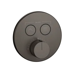 Смеситель для душа, Gessi, HI-FI Comfort, на 2 потребителя, цвет-Black Metal Brushed PVD