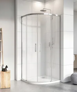 Боковые стенки, Radaway, Idea PDD, в комплекте-2 шт., левая и правая, шв 900*900, хром, цвет стекла-прозрачный, Easy Clean