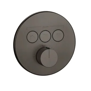 Смеситель для душа, Gessi, HI-FI Comfort, на 3 потребителя, цвет-Black Metal Brushed PVD
