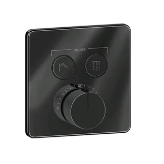 Смеситель для душа, Gessi, HI-FI Comfort, на 2 потребителя, цвет-Black Metal PVD