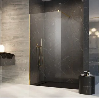Душевая перегородка, Radaway, Modo New II, шв 1500*2000, золото брашированное, цвет стекла-прозрачный, Easy Clean