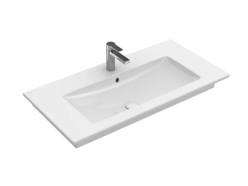 Раковина, Villeroy&Boch, Venticello, шгв 1000*500*170, отверстия для смесителя-1 сквозное, 2 промаркированных, цвет-альпийский белый