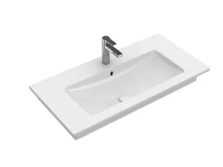 Раковина, Villeroy&Boch, Venticello, шгв 1000*500*165, отверстия для смесителя-1 сквозное, 2 промаркированных, CeramicPlus, цвет-камень белый — иконка
