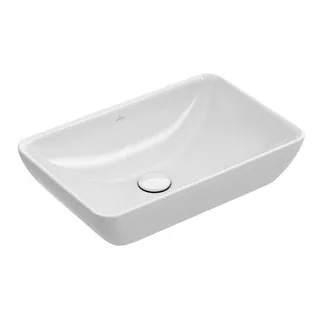 Раковина, Villeroy&Boch, Venticello, шгв 550*360*118, отверстия для смесителя-отсутствуют, CeramicPlus, цвет-камень белый — иконка