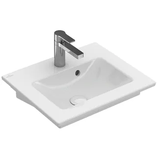 Раковина, Villeroy&Boch, Venticello, шгв 500*420*100, отверстия для смесителя-1, CeramicPlus, цвет-альпийский белый
