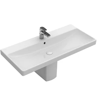 Раковина, Villeroy&Boch, Avento, шгв 1000*470*165, CeramicPlus, цвет-альпийский белый
