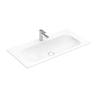 Раковина, Villeroy&Boch, Finion, шгв 1000*500*100, отверстия для смесителя-1 сквозное, 2 промаркированных, CeramicPlus, цвет-камень белый