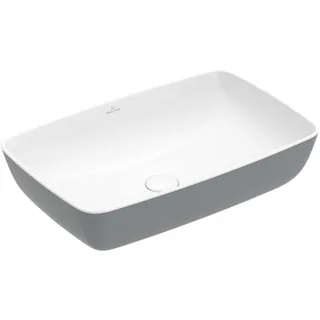 Раковина, Villeroy&Boch, Artis, шгв 580*385*130, отверстия для смесителя-отсутствуют, цвет снаружи/внутри-French Linen/белый