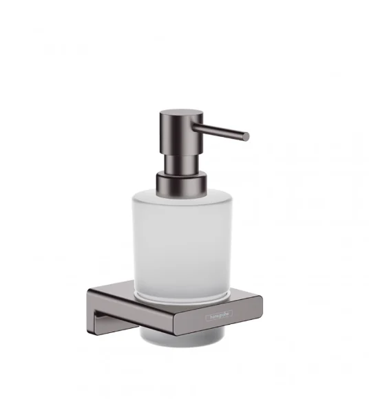 Дозатор для жидкого мыла, Hansgrohe, AddStoris, шгв 81*91*158, цвет-шлифованный черный хром