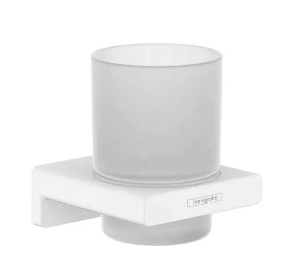 Стакан, Hansgrohe, AddStoris, шгв 81*91*94 мм, цвет-белый матовый