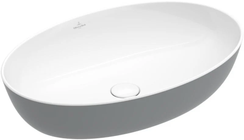 Раковина, Villeroy&Boch, Artis, шгв 610*410*130, отверстия для смесителя-отсутствуют, цвет-French Linen