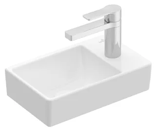 Раковина, Villeroy&Boch, Avento, шгв 360*220*90, отверстия для смесителя-1, цвет-альпийский белый