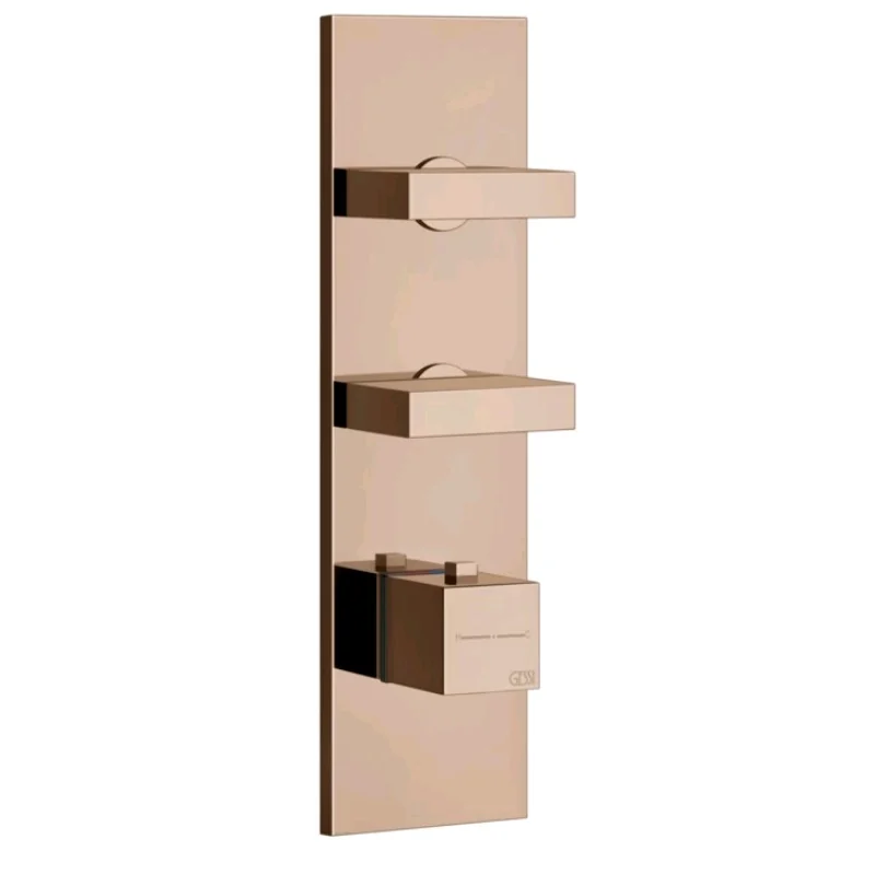 Смеситель для душа, Gessi, на 2 потребителя, цвет-Copper PVD