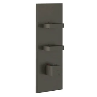 Смеситель для душа, Gessi, на 2 потребителя, цвет-Black Metal Brushed PVD (старый арт. 43024/707)