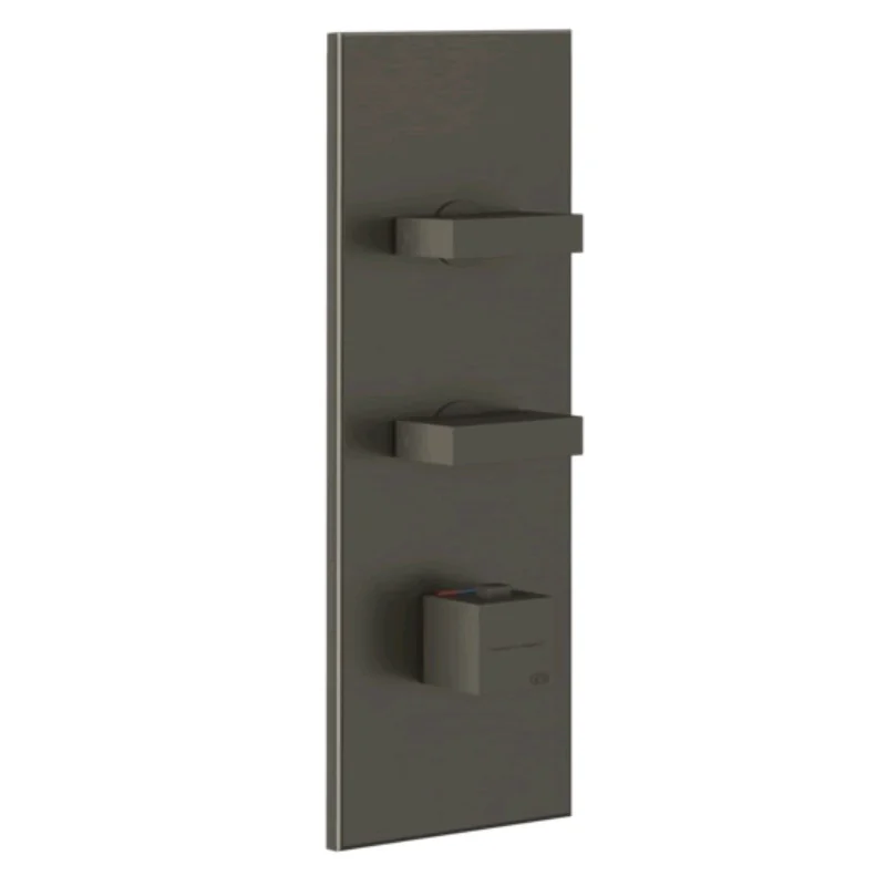Смеситель для душа, Gessi, на 2 потребителя, цвет-Black Metal Brushed PVD (старый арт. 43024/707)