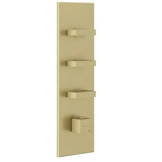 Смеситель для душа, Gessi, на 3 потребителя, цвет-Brushed Brass PVD