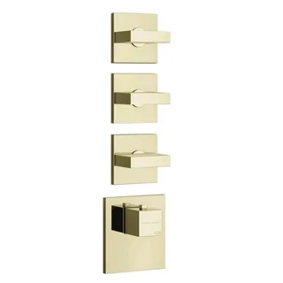 Смеситель для душа, Gessi, на 4 потребителя, цвет-Brass PVD — иконка