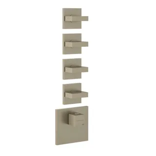 Смеситель для душа, Gessi, на 4 потребителя, цвет-Finox Brushed Nickel