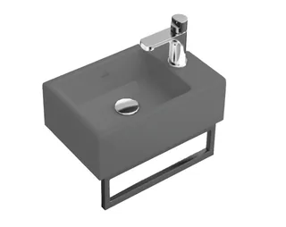 Раковина, Villeroy&Boch, Memento 2.0, шгв 400*260*90, отверстия для смесителя-1, CeramicPlus, цвет-графит — иконка