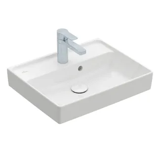 Раковина, Villeroy&Boch, Collaro, шгв 500*400*150, отверстия для смесителя-1, CeramicPlus, цвет-альпийский белый