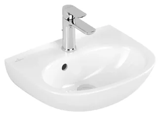 Раковина, Villeroy&Boch, O.Novo, шгв 450*360*110, отверстия для смесителя-1 сквозное, 2 промаркированных, цвет-альпийский белый — иконка