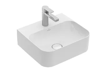 Раковина, Villeroy&Boch, Finion, шгв 430*390*125, отверстия для смесителя-1, CeramicPlus, цвет-альпийский белый