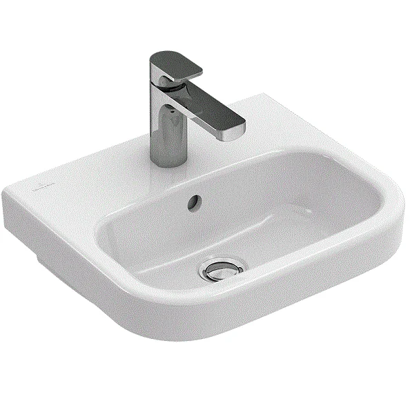 Раковина, Villeroy&Boch, Architectura, шг 500*380, отверстия для смесителя-1, цвет-альпийский белый