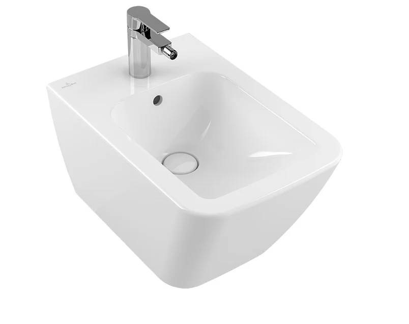 Биде, Villeroy&Boch, Finion, подвесной, шгв 375*560*315, CeramicPlus, цвет биде-альпийский белый (белый Alpin)