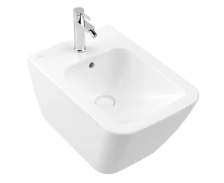 Биде, Villeroy&Boch, Finion, подвесной, шгв 375*560*315, CeramicPlus, цвет-Stone White