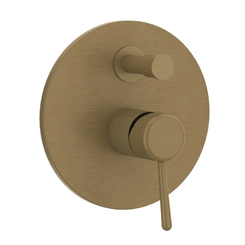 Смеситель для душа, Gessi, Goссia, на 2 потребителя, цвет-Antique Brass