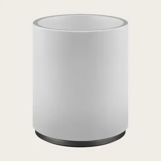Корзина для бумаг, Gessi, шгв 180*180*240, цвет-белая/Black Metal Brushed PVD