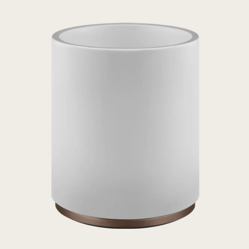 Корзина для бумаг, Gessi, шгв 180*180*240, цвет-белая/Copper Brushed PVD