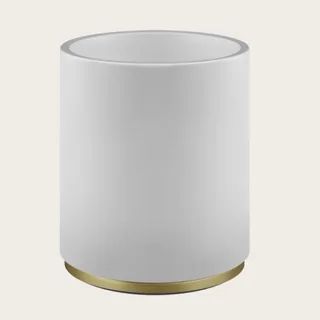 Корзина для бумаг, Gessi, шгв 180*180*240, цвет-белая/Brushed Brass PVD