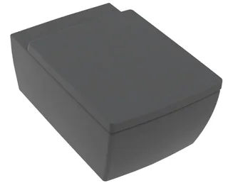 Унитаз, Villeroy&Boch, Memento 2.0, подвесной, шгв 375*560*345, CeramicPlus, цвет-графит (Graphite)