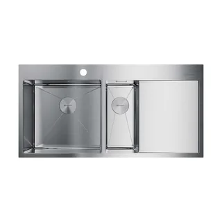 Мойка, OMOIKIRI, Akisame, шгв 1000*510*200, отверстия для смесителя-1, чаши-2 слева, цвет-нержавеющая сталь — иконка
