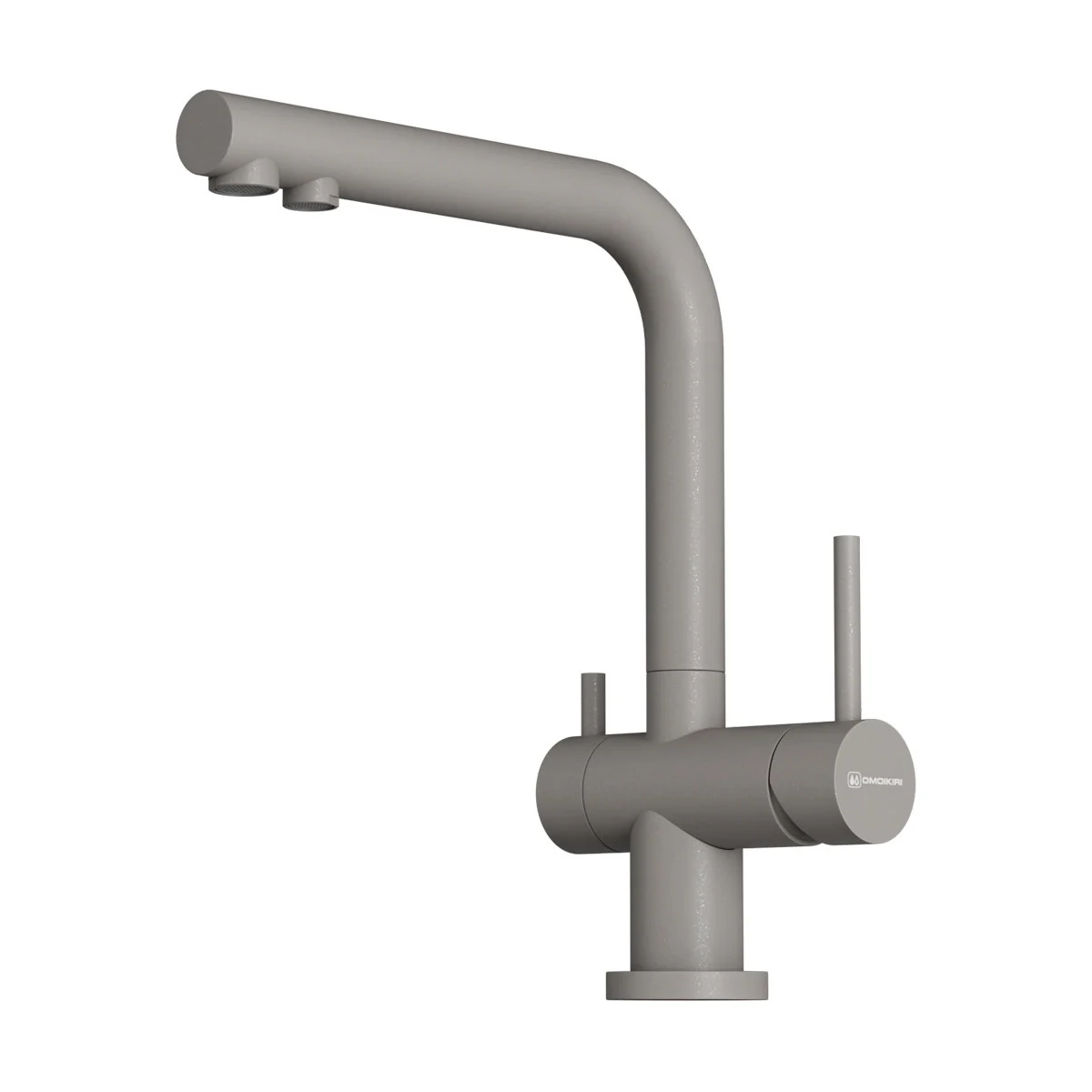 Смеситель для кухни, Omoikiri, Nagano-P, цвет-Leningrad grey