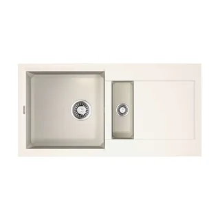 Мойка, OMOIKIRI, Sakaime, шгв 860*435*230, отверстия для смесителя-10 промаркированных, чаши-2, цвет-белый — иконка