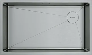 Мойка, Omoikiri, Taki, шгв 740*440*200, отверстия для смесителя-отсутствуют, цвет-нержавеющая сталь