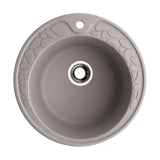 Мойка, OMOIKIRI, Tovada, шгв 510*510*215, отверстия для смесителя-1, цвет-Leningrad grey