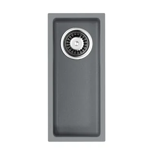 Мойка, OMOIKIRI, Bosen, шгв 200*440*170, отверстия для смесителя-отсутствуют, цвет-Leningrad Grey