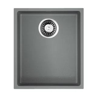 Мойка, OMOIKIRI, Bosen, шгв 380*440*210, отверстия для смесителя-отсутствуют, цвет-Leningrad Grey