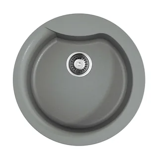Мойка, OMOIKIRI, Yasugata, шгв 485*485*225, отверстия для смесителя-1 промаркированное, цвет-leningrad grey
