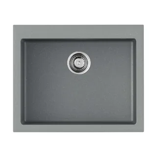 Мойка, OMOIKIRI, Bosen, шгв 610*500*210, отверстия для смесителя-3 промаркированных, цвет-Leningrad grey