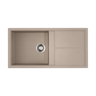 Мойка, OMOIKIRI, Sumi, шгв 1000*500*220, отверстия для смесителя-6 промаркированных, цвет-бежевый